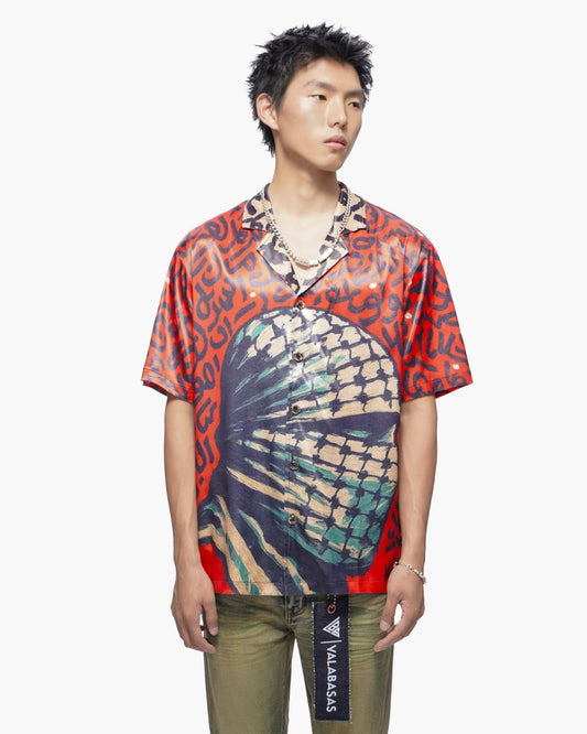 Koufeya Red Button Down Shirt - Valabasas