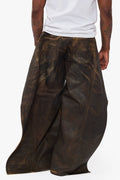 Kuni Baggy Vintage Brown Waxed