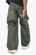 Kuni Baggy Vintage Olive Waxed