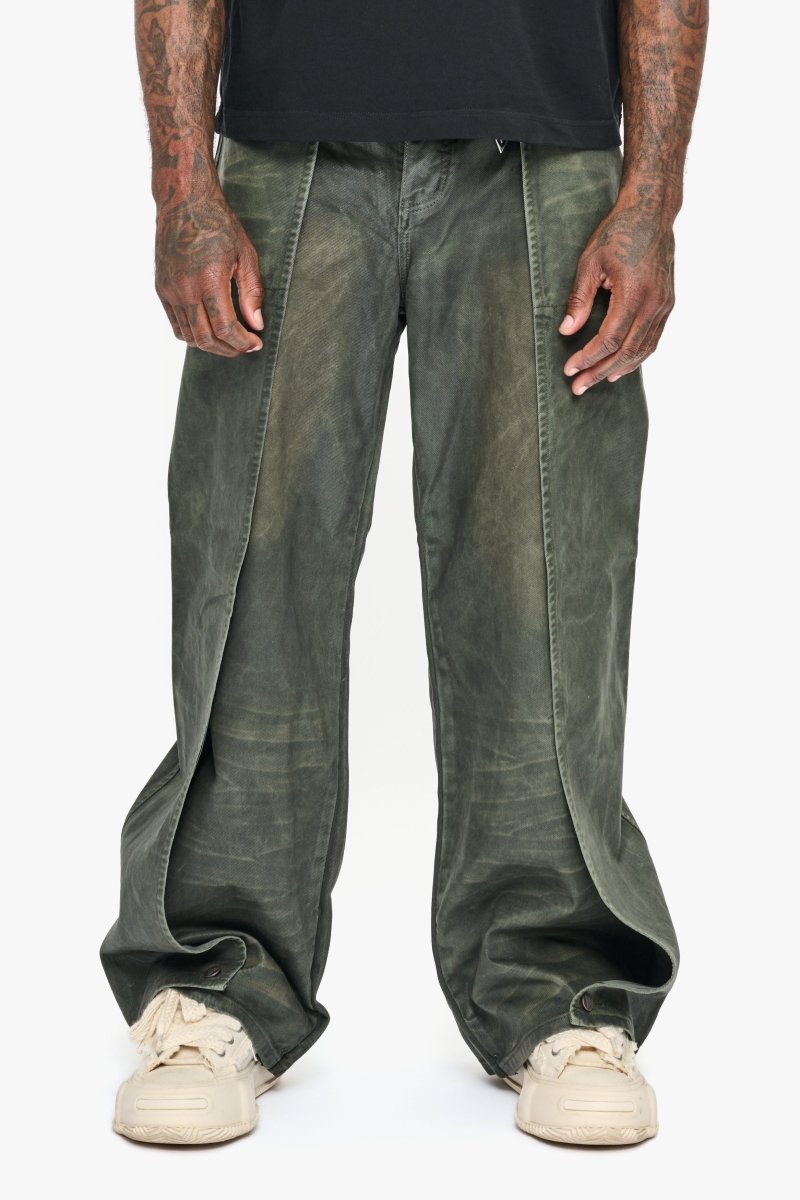 Kuni Baggy Vintage Olive Waxed - Valabasas