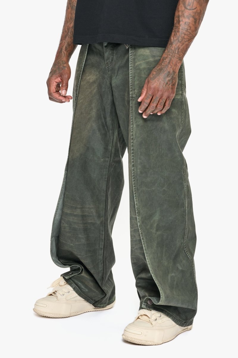 Kuni Baggy Vintage Olive Waxed - Valabasas