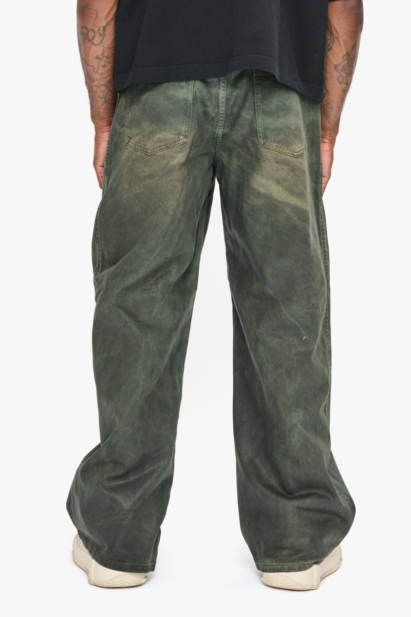 Kuni Baggy Vintage Olive Waxed - Valabasas