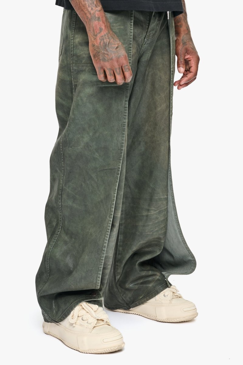 Kuni Baggy Vintage Olive Waxed - Valabasas