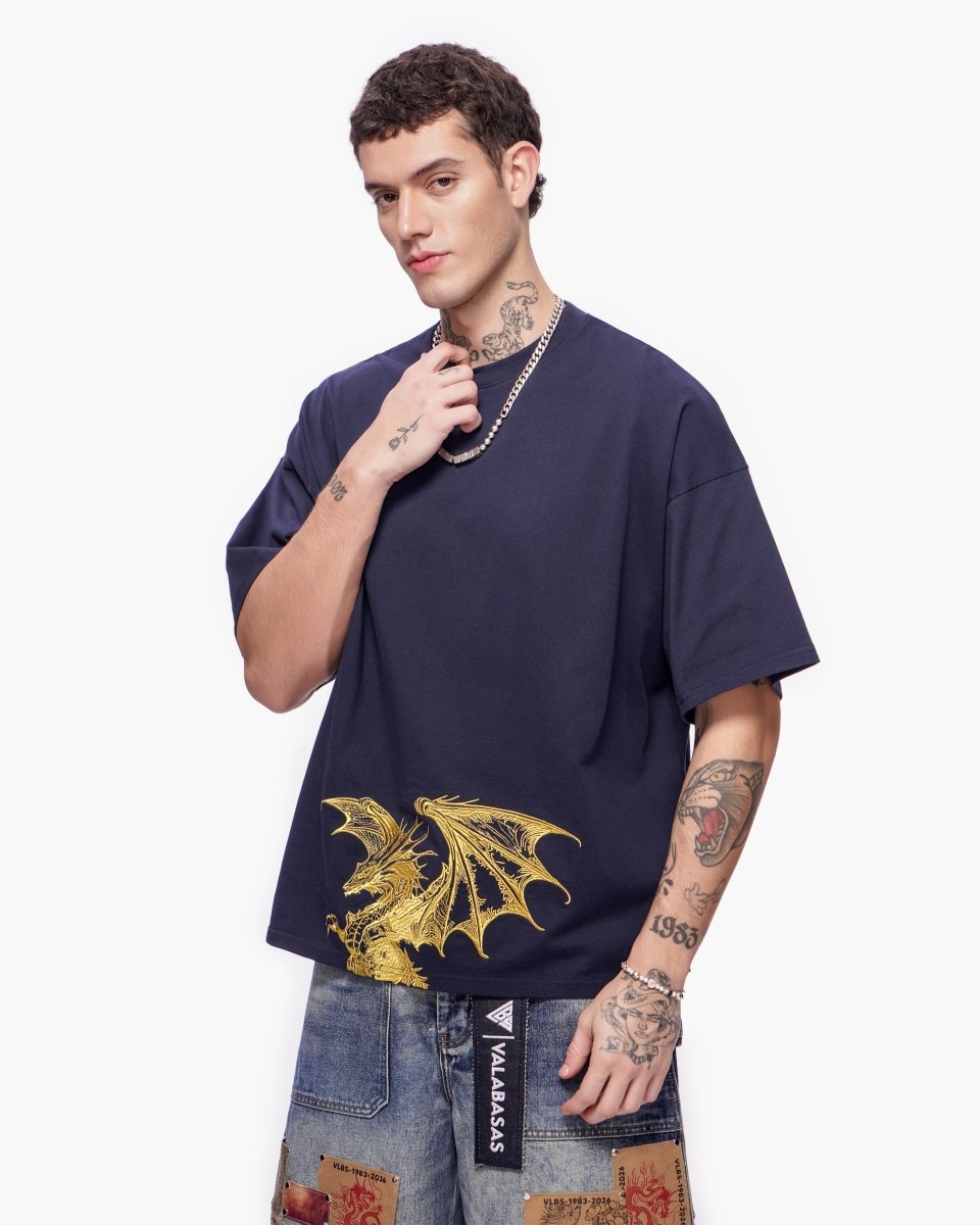 Kunji Tee Navy - Valabasas