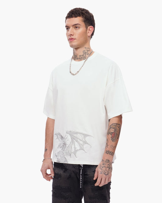 Kunji Tee White Silver - Valabasas