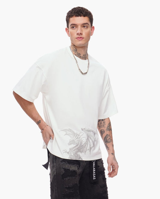 Kunji Tee White Silver - Valabasas