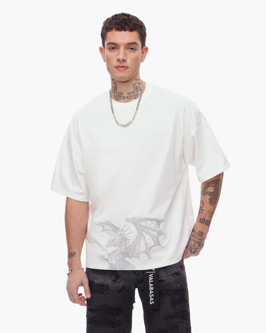 Kunji Tee White Silver - Valabasas
