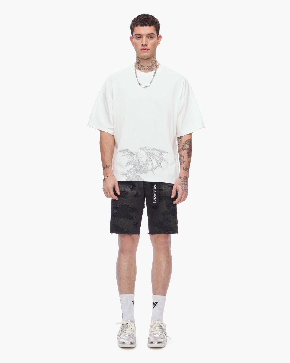 Kunji Tee White Silver - Valabasas