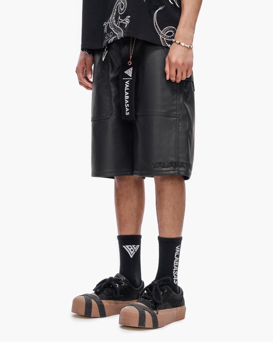 Kuroto Waxed Shorts Black Waxed - Valabasas