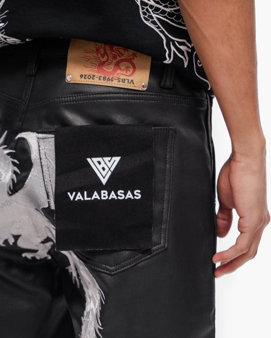 Kuroto Waxed Shorts Black Waxed - Valabasas