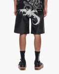 Kuroto Waxed Shorts Black Waxed