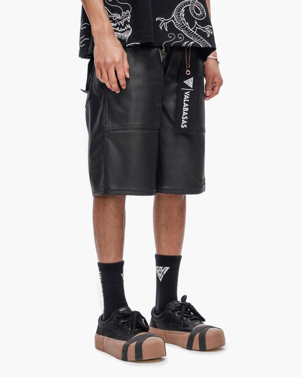 Kuroto Waxed Shorts Black Waxed - Valabasas