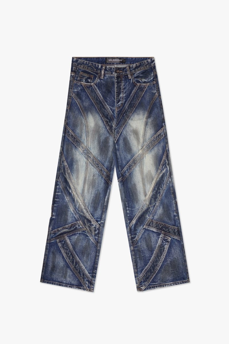 Labyrinth Baggy Jean Blue Baggy - Valabasas