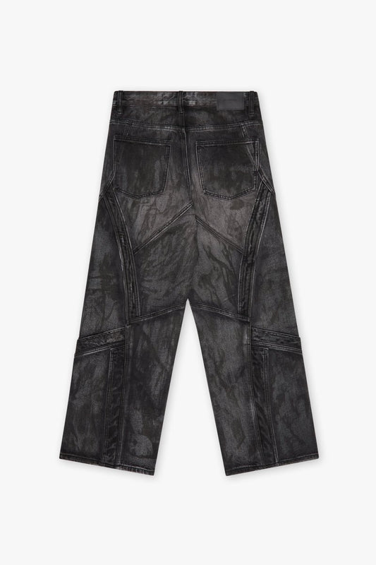 Labyrinth Baggy Jean Grey Wash - Valabasas