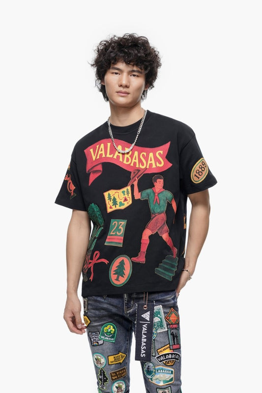 Latitude Tee Black - Valabasas