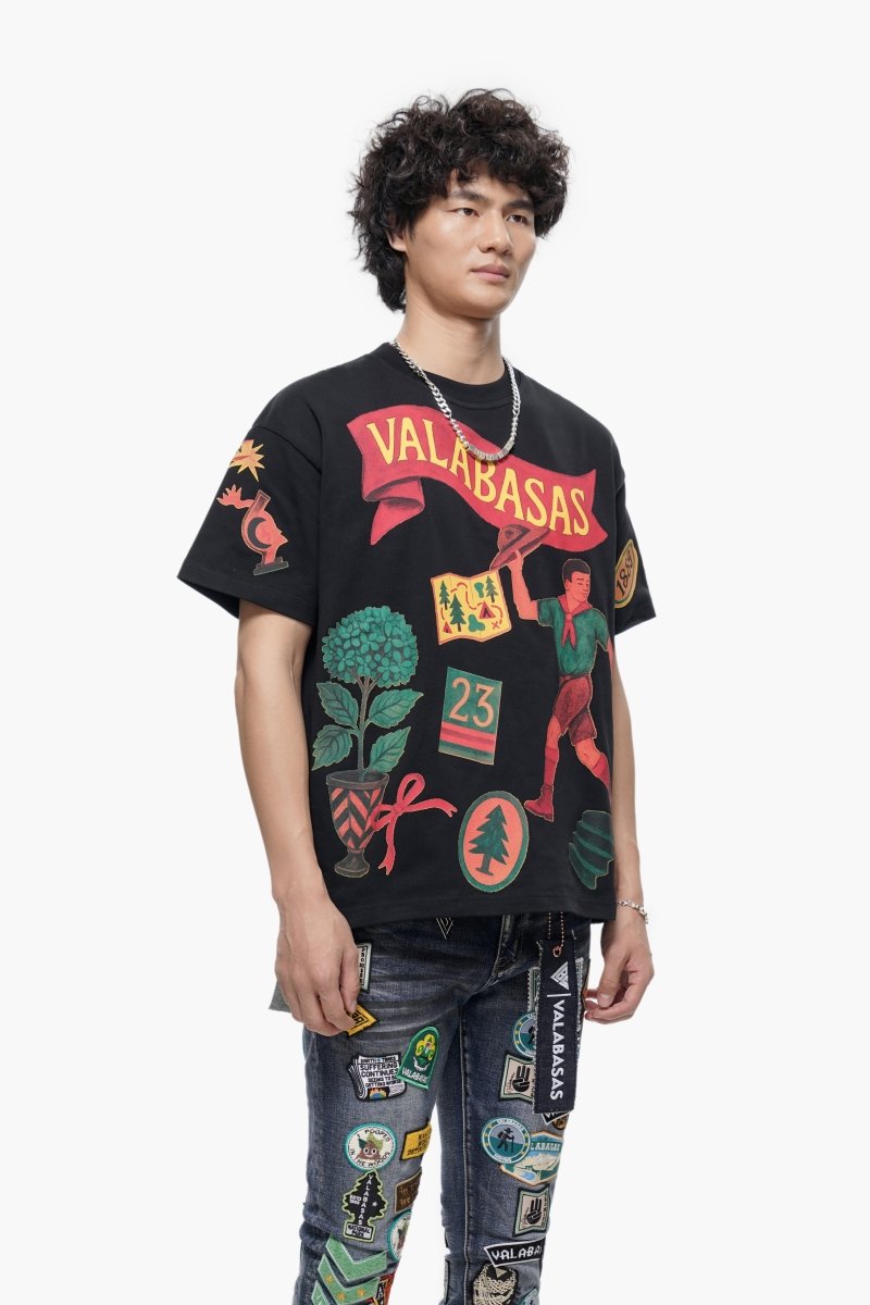 Latitude Tee Black - Valabasas