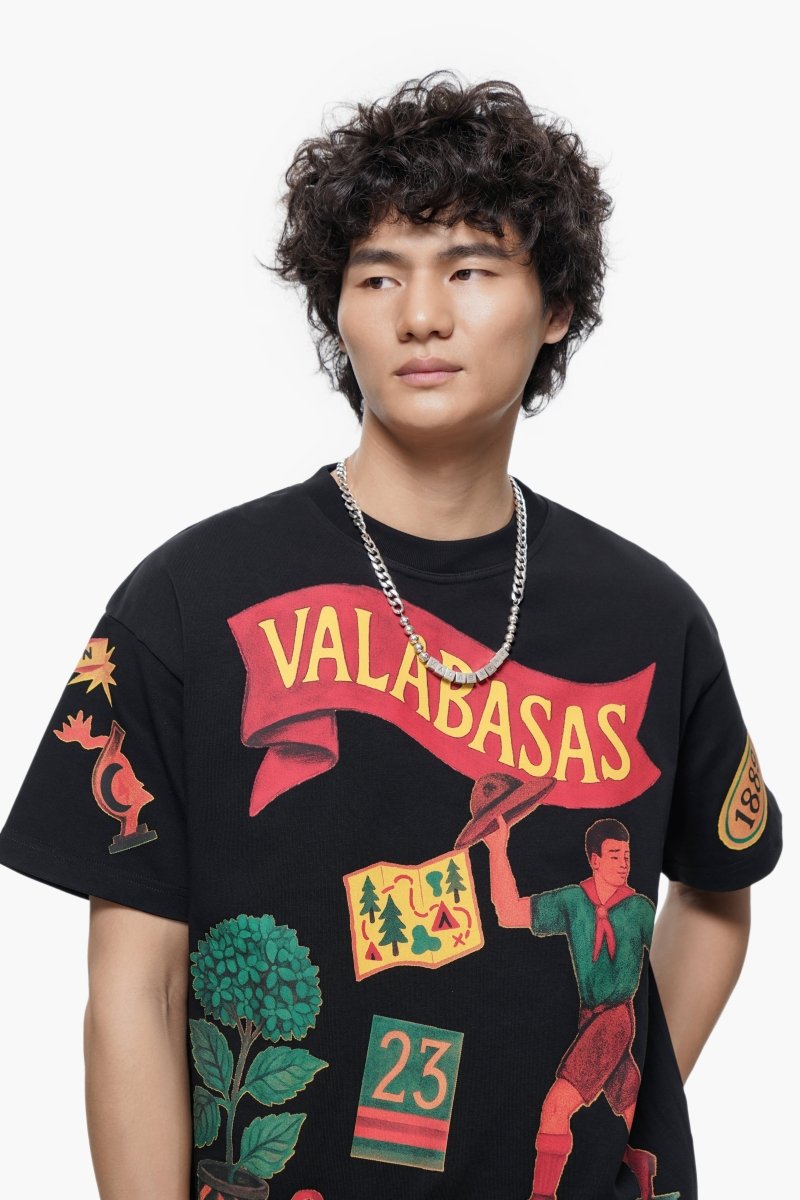 Latitude Tee Black - Valabasas