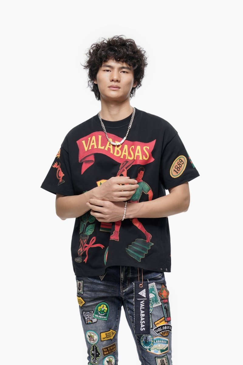 Latitude Tee Black - Valabasas