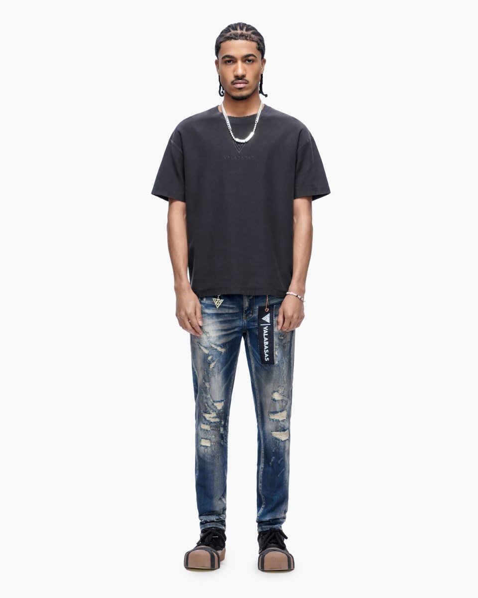 Leader Dark Blue Wash Skinny - Valabasas