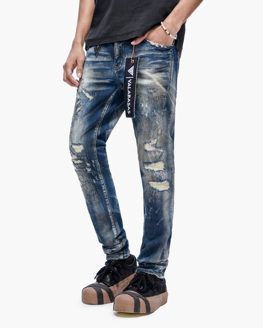 Leader Dark Blue Wash Skinny - Valabasas