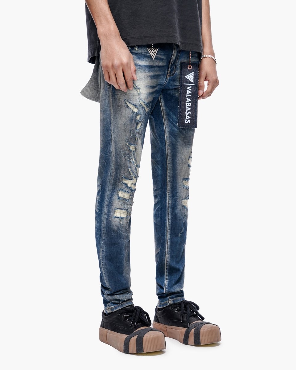 Leader Dark Blue Wash Skinny - Valabasas