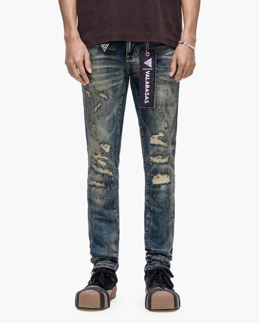 Leader Skinny Dark Blue Vintage - Valabasas