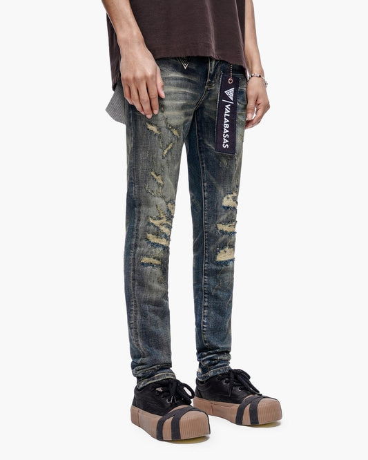 Leader Skinny Dark Blue Vintage - Valabasas