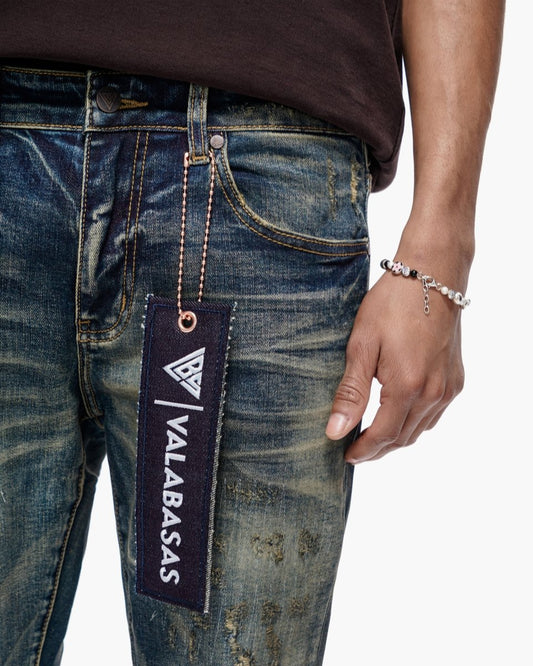 Leader Skinny Dark Blue Vintage - Valabasas