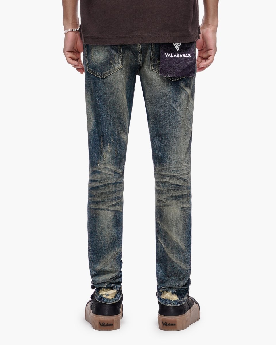 Leader Skinny Dark Blue Vintage - Valabasas
