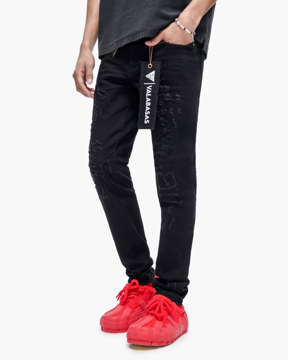 Leader Skinny Denim Jet Black - Valabasas
