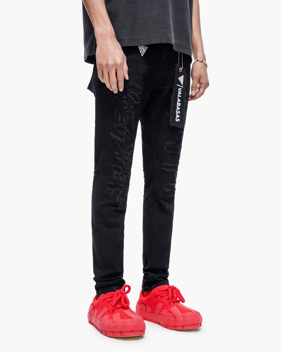 Leader Skinny Denim Jet Black - Valabasas