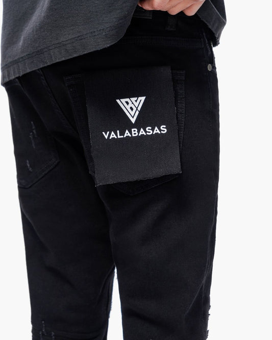Leader Skinny Denim Jet Black - Valabasas