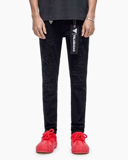 Leader Skinny Denim Jet Black - Valabasas