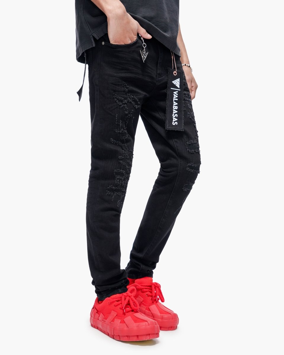 Leader Skinny Denim Jet Black - Valabasas