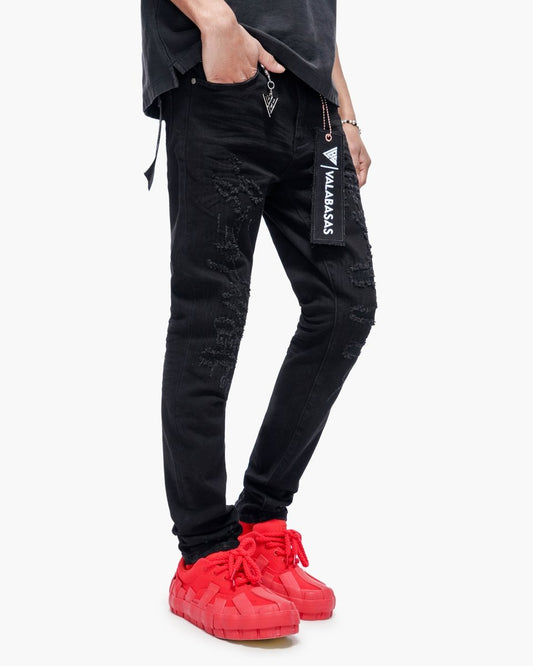 Leader Skinny Denim Jet Black - Valabasas