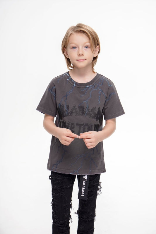 Light On Kids Tee Grey - Valabasas