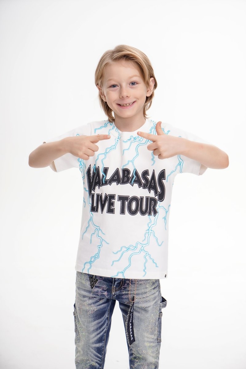 Light On Kids Tee White - Valabasas