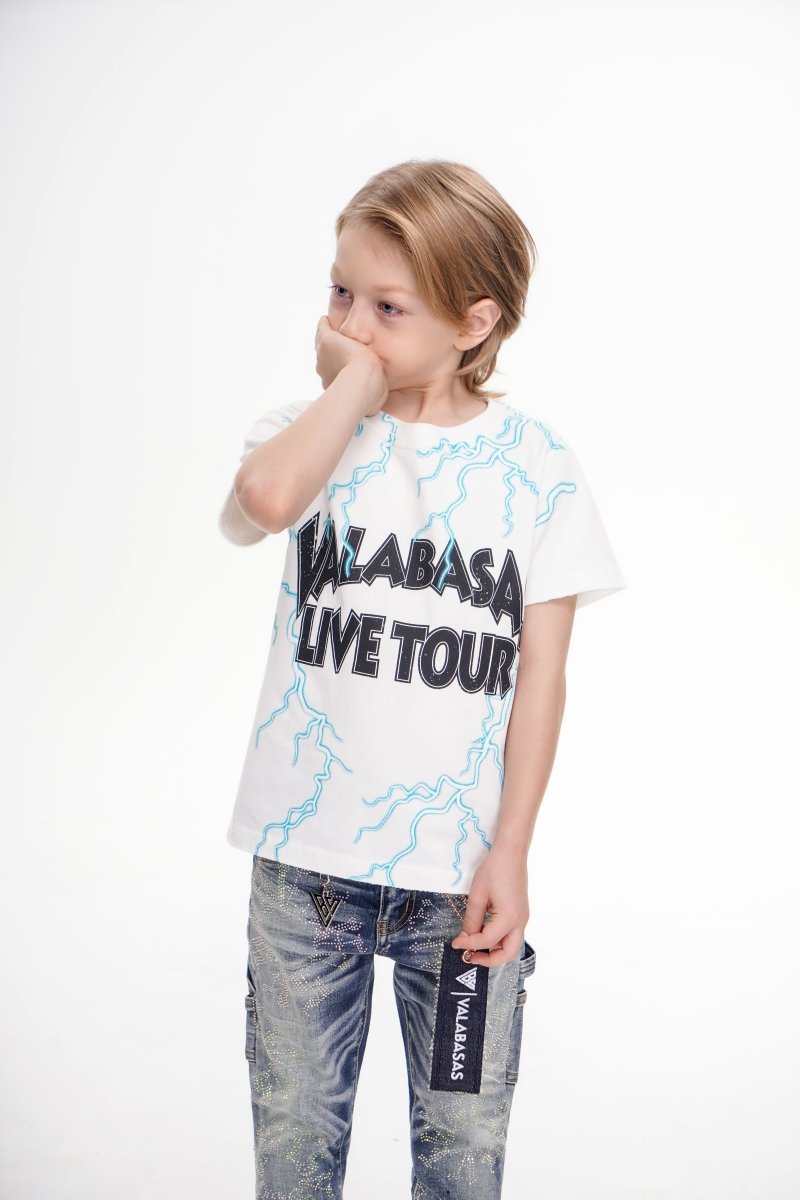 Light On Kids Tee White - Valabasas