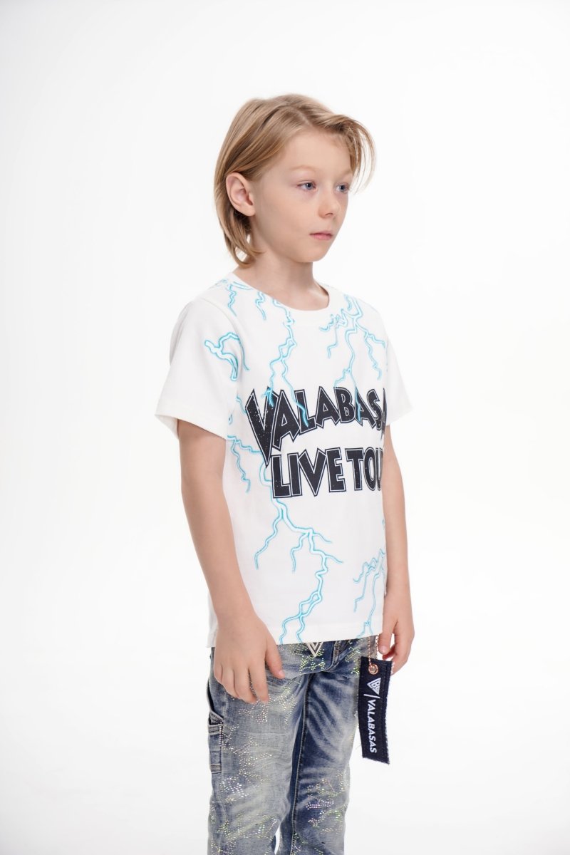 Light On Kids Tee White - Valabasas