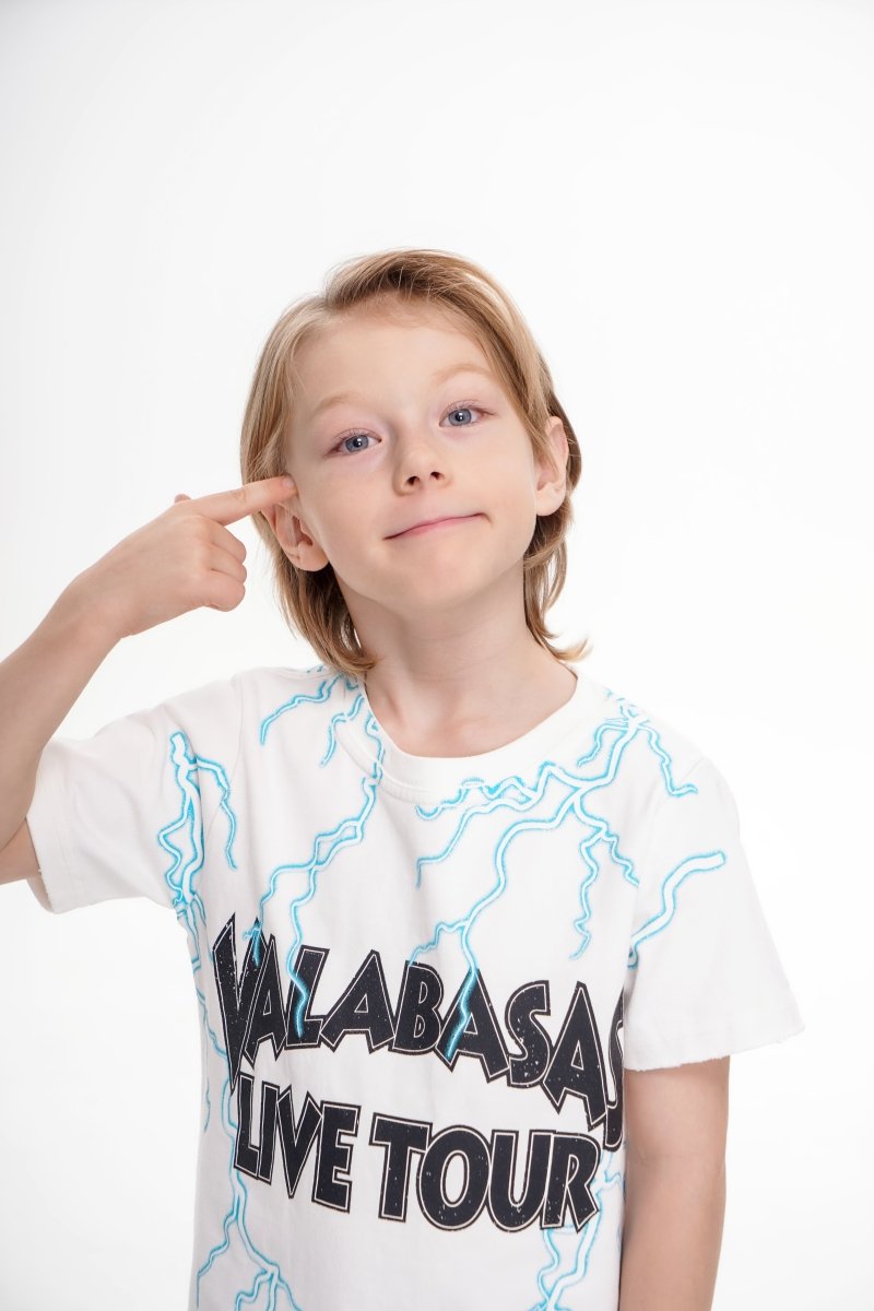 Light On Kids Tee White - Valabasas