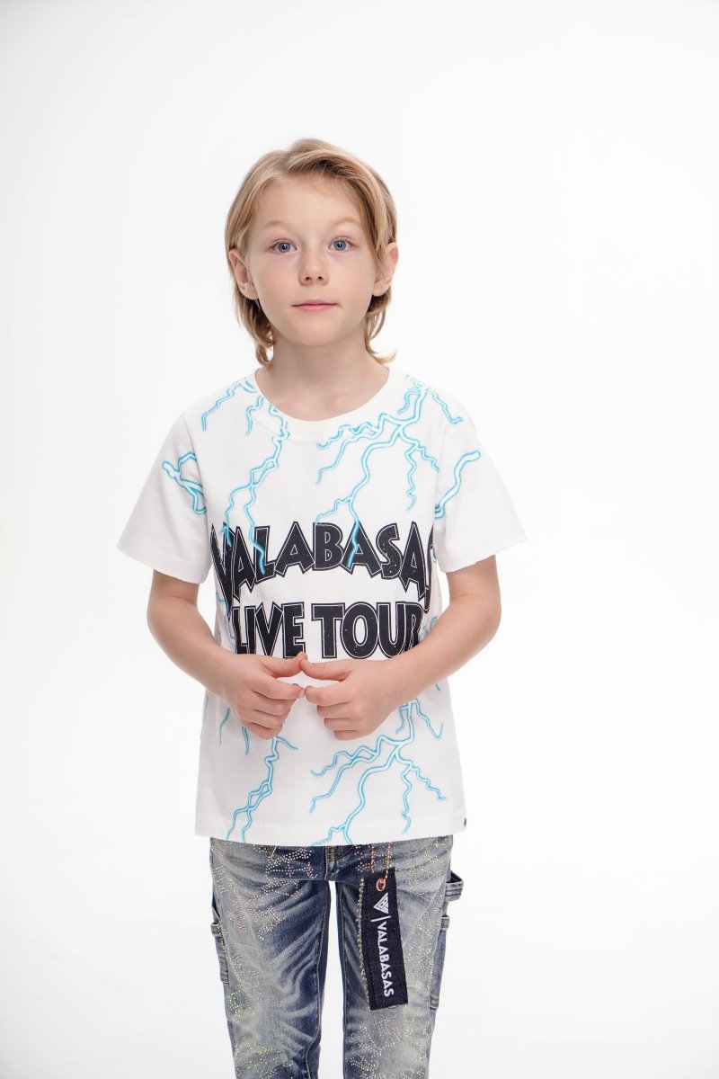 Light On Kids Tee White - Valabasas