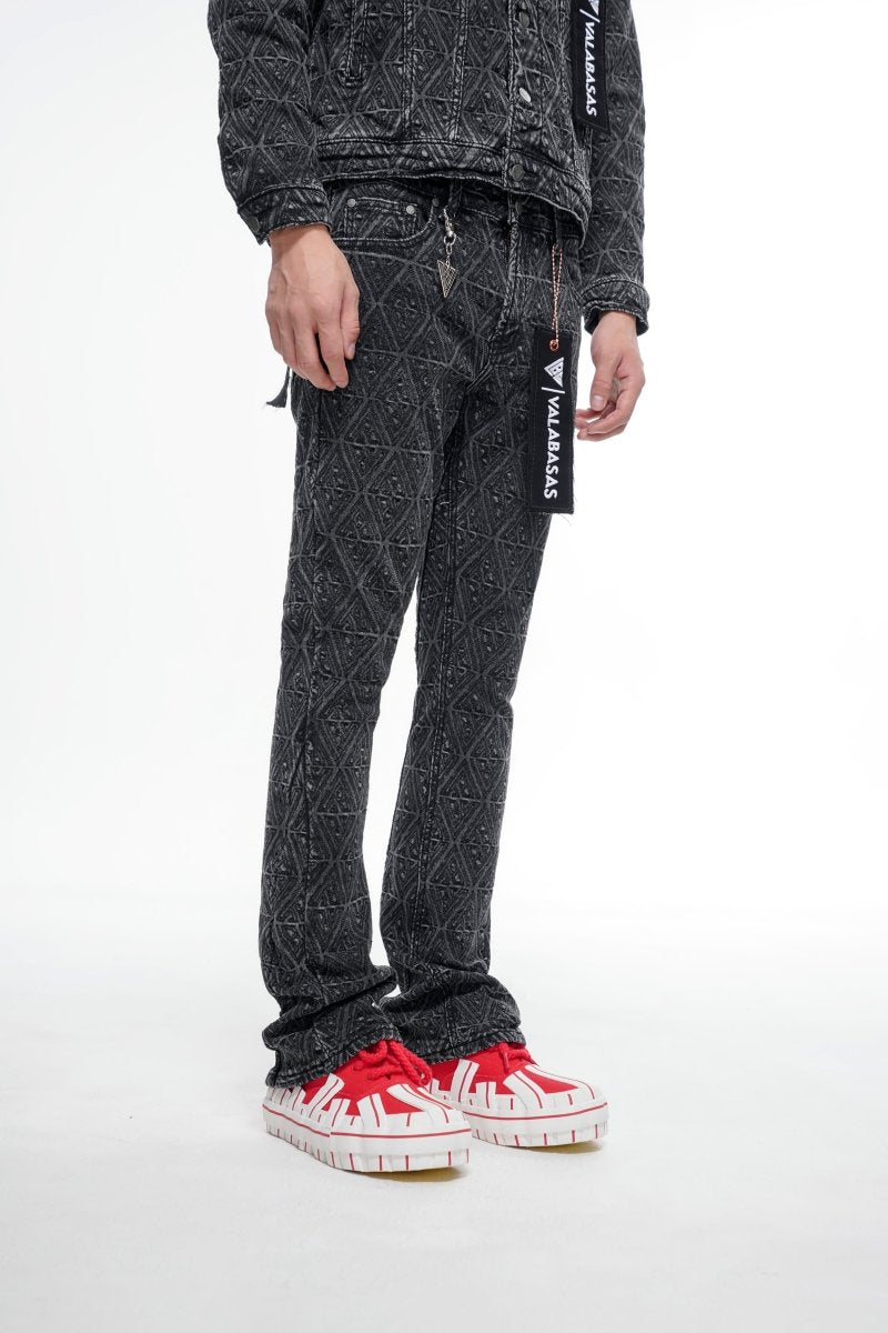 Lockjaw Black Stacked Jeans - Valabasas