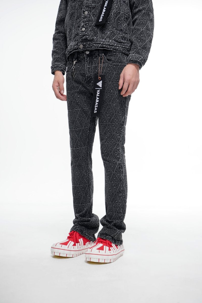 Lockjaw Black Stacked Jeans - Valabasas