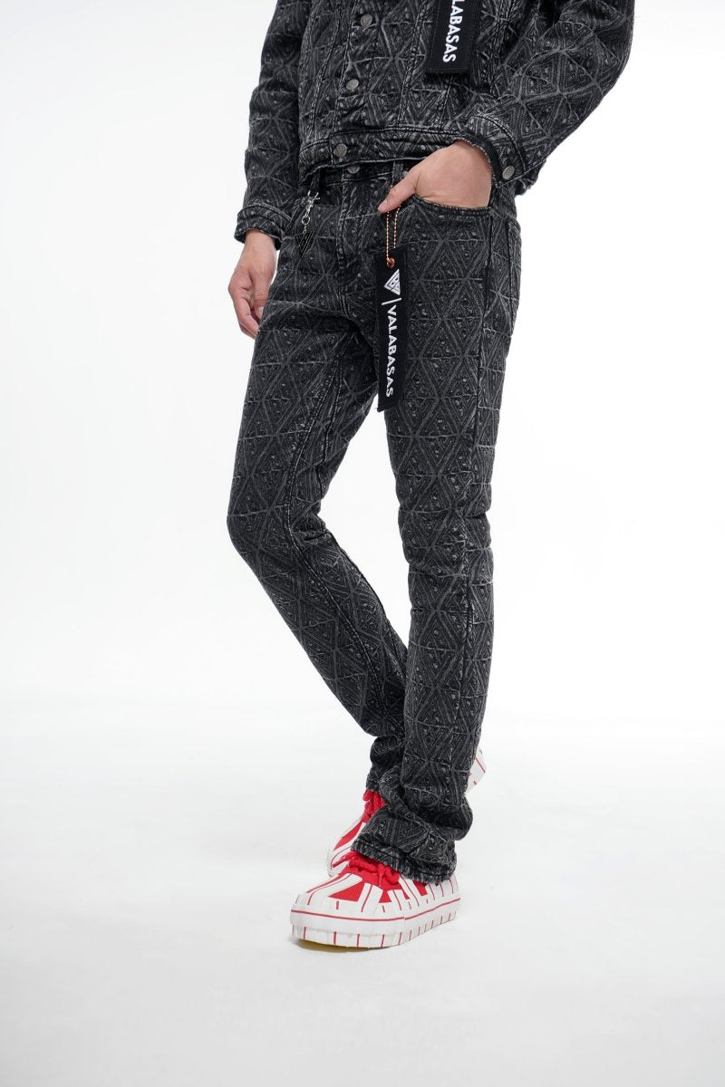 Lockjaw Black Stacked Jeans - Valabasas