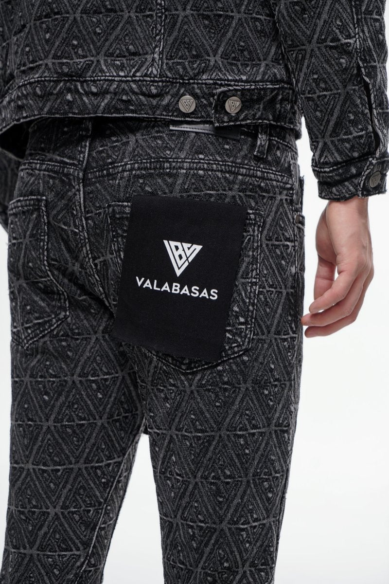Lockjaw Black Stacked Jeans - Valabasas