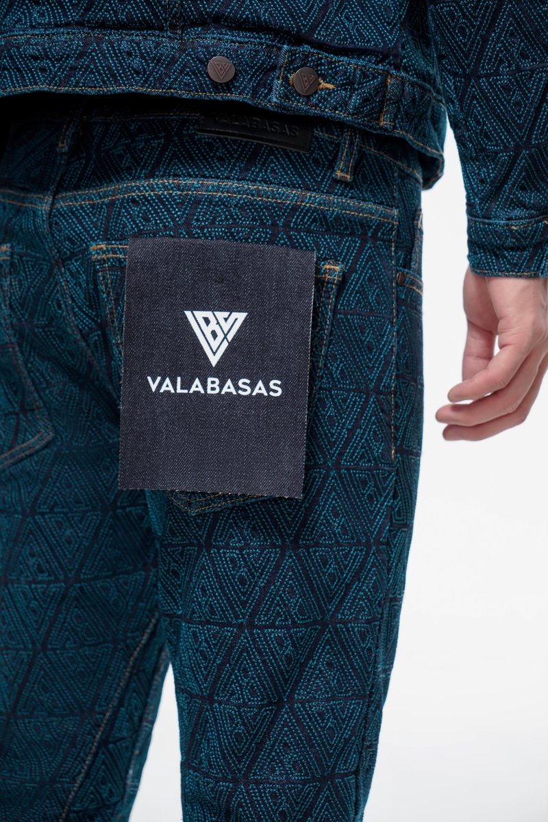 Lockjaw Indigo Blue Stacked Jeans - Valabasas