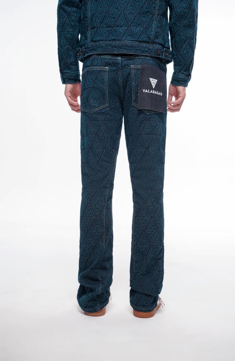 Lockjaw Indigo Blue Stacked Jeans - Valabasas