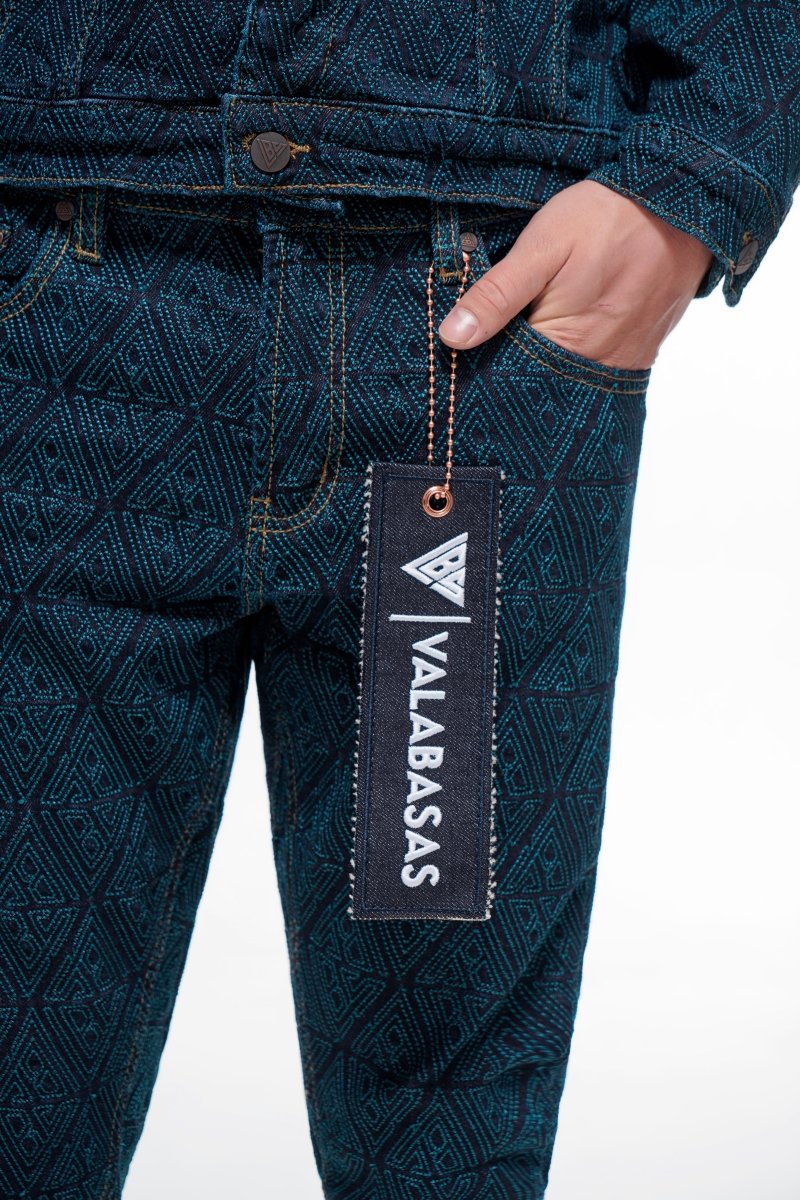 Lockjaw Indigo Blue Stacked Jeans - Valabasas