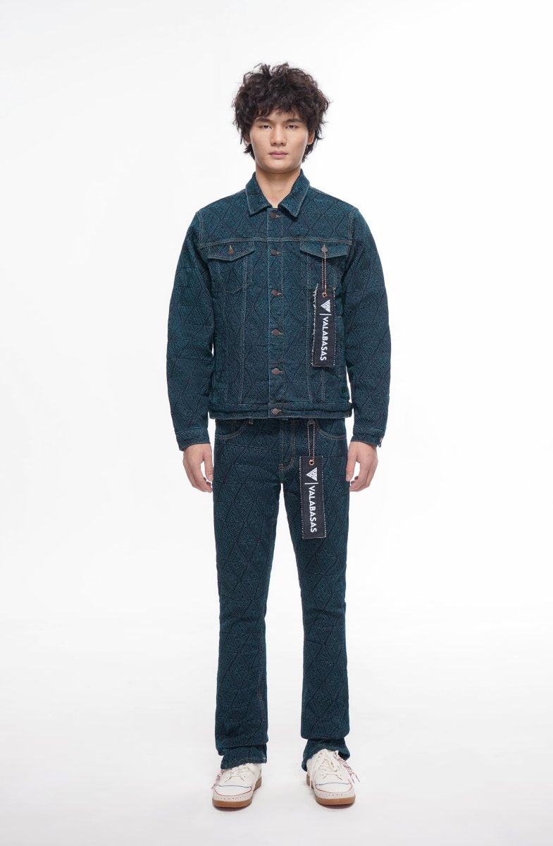 Lockjaw Indigo Blue Stacked Jeans - Valabasas