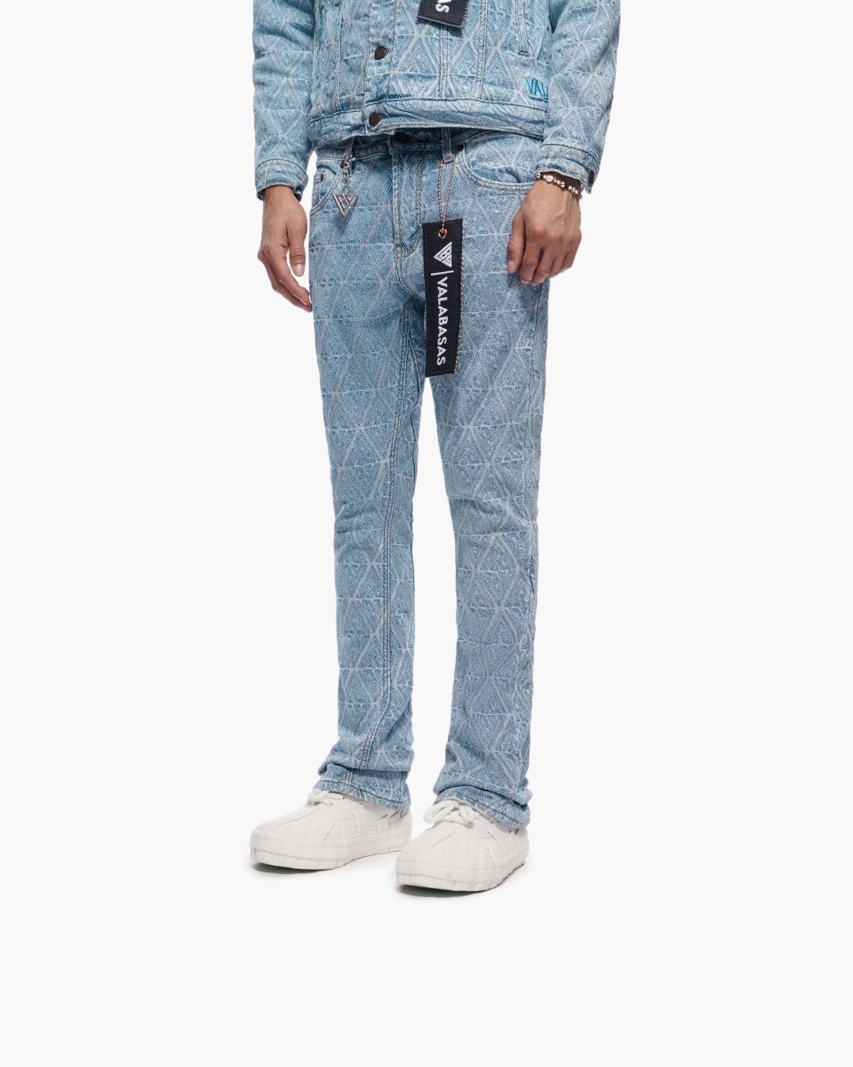 Lockjaw Light Blue Stacked Jeans - Valabasas